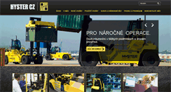 Desktop Screenshot of hyster.cz