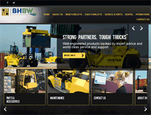 Tablet Screenshot of hyster.co.za
